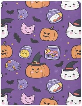 Qilmy Kawaii Pumpkins Fitted Crib Sheet for Baby
