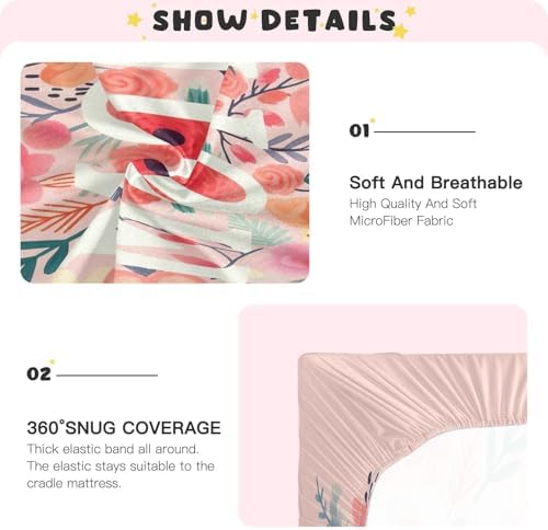 Wajiw Crib Sheets for Soft and Breathable Sleep