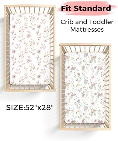 Woodiville Crib Sheets 2 Pack Jersey Knit
