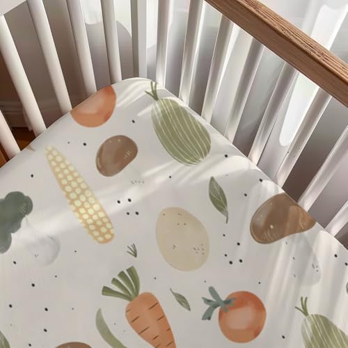 KuphiL10C Vegetable Pattern Crib Sheet
