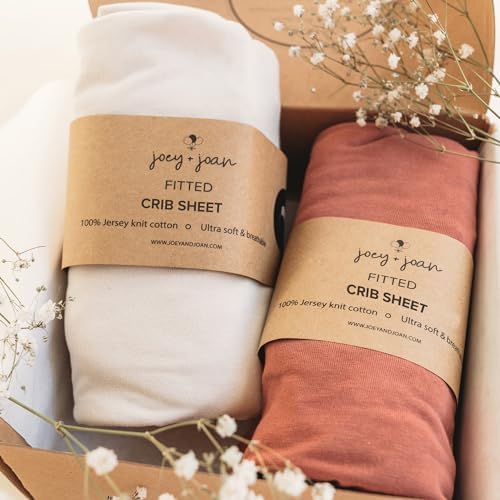 Joey Joan Fitted Crib Sheets 28 x 52 2 Pack