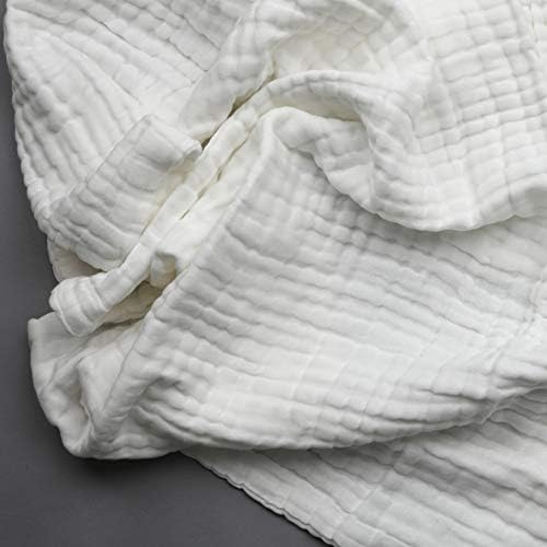 Bamboocart 6 Layer Muslin Swaddle Blanket - 41X41 Inches White