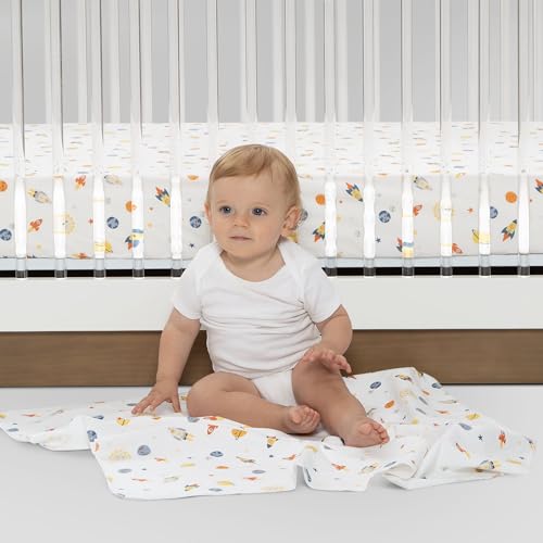 Delta Children 3-Pack Fitted Crib Sheets - Space Exploration Design
