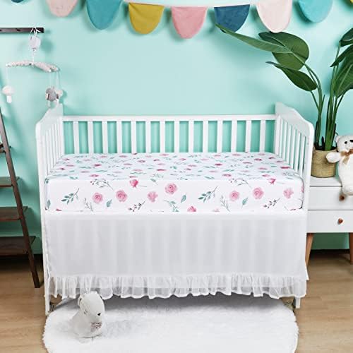 Davids Kids 100 Cotton Fitted Crib Sheets 2 Pack 1