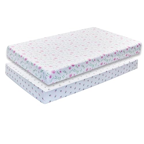 EVERYDAY KIDS 2 Pack Fitted Crib Sheets