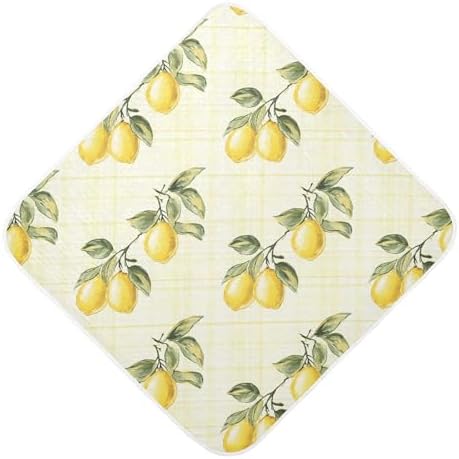 BOESI Graffiti Lemon Pattern Baby Bath Towel 35x35 Inches 1