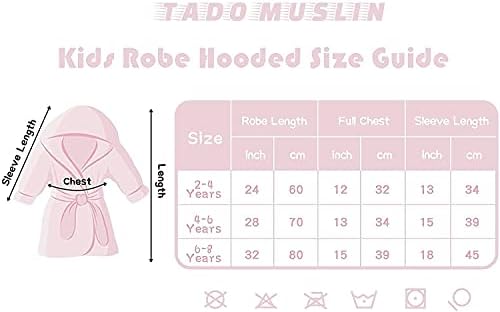 TADO MUSLIN Organic Cotton Toddler Bathrobe