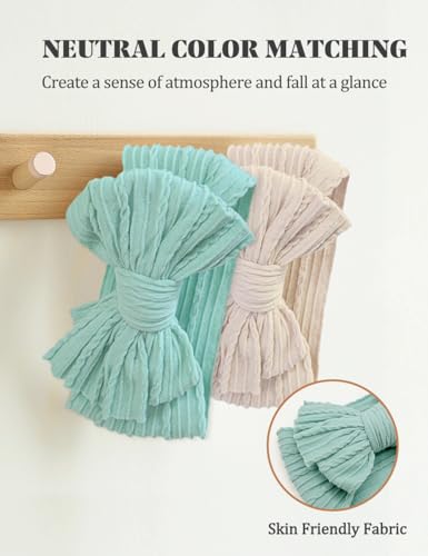 ZURLEFY Nylon Blue Baby Headbands Bows