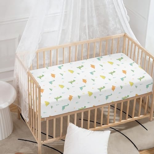 Dinosaur Fitted Crib Sheet for Boys Girls