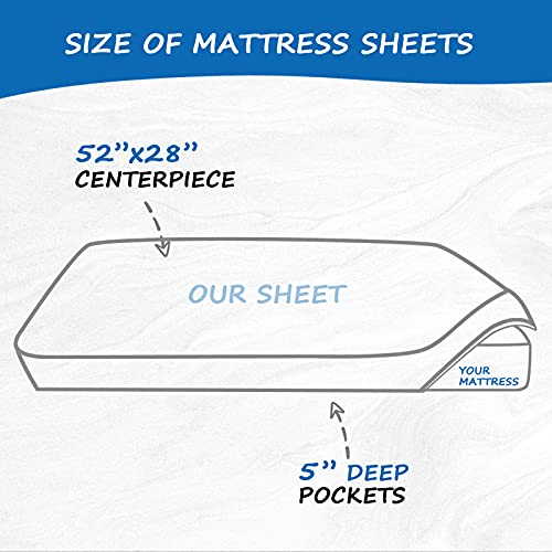 Coldwind Crib Sheets 2 Pack Grey Navy