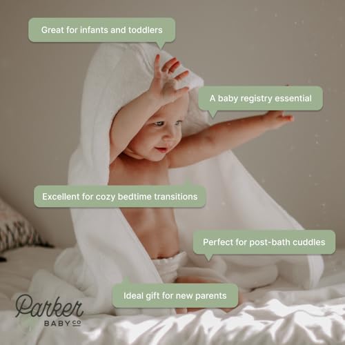 Parker Baby Co Premium Cotton Hooded Towel with Hood