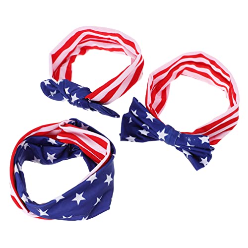RORPOIR Newborn Photo Headband with American Flag Design
