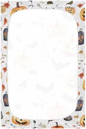 Qilmy Halloween Fitted Crib Sheet for Baby