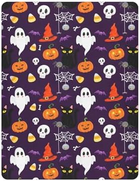 Qilmy Halloween Crib Sheet for Baby Playard and Toddler Bed
