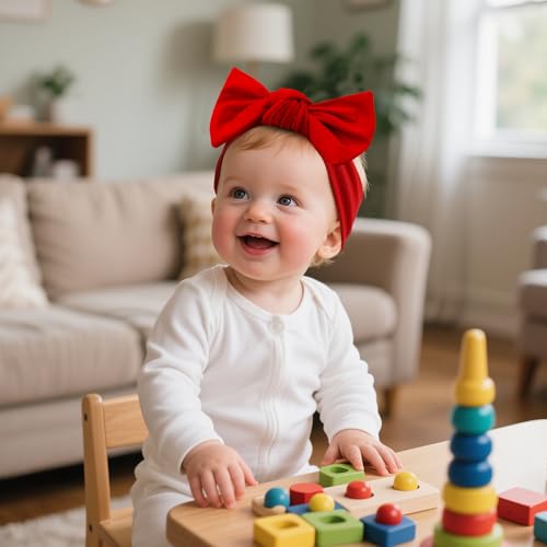 Handmade 4th of July Police Day Baby Bows Headbands