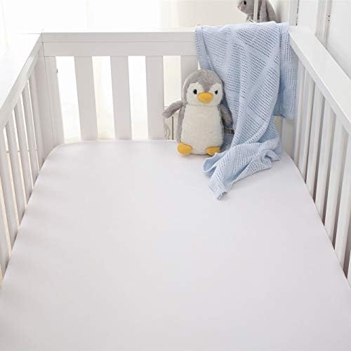 Belsden 3 Pack Crib Sheets Set Light Purple Pink White