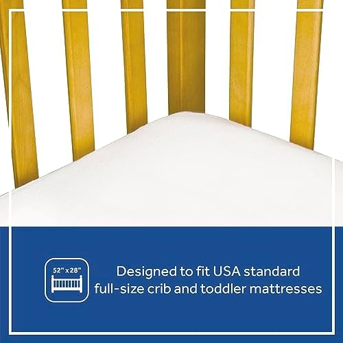 Sealy Baby Allergy Protection Plus Crib Mattress Cover 52 x 28-White