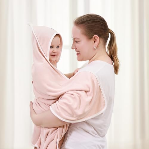 GRSSDER 2 Pack Baby Hooded Towels for Newborn