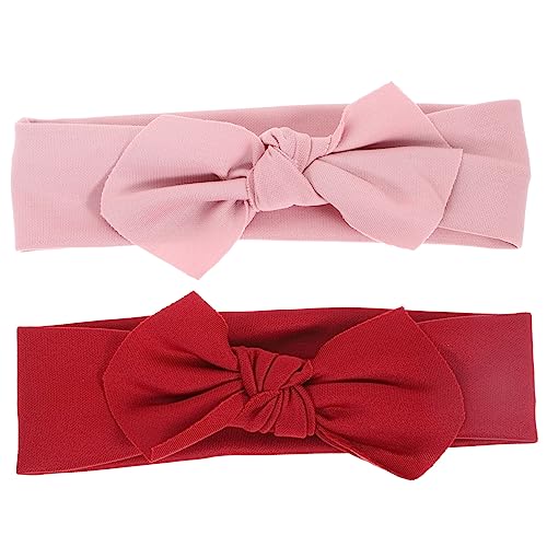 Hoement 2 Pcs Baby Big Bow Headbands for Girls
