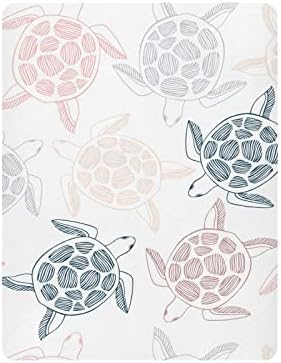 Xigua Sea Turtles Crib Sheet for Baby Bed