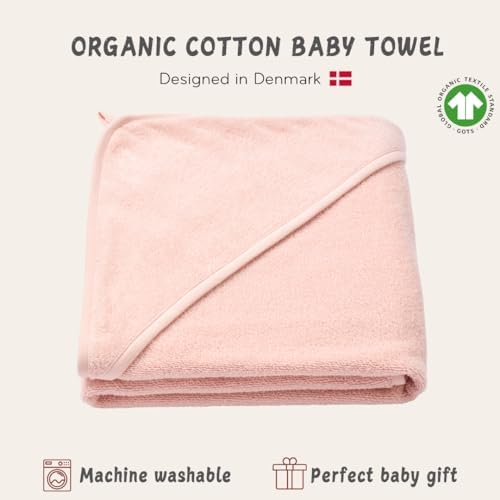 Huxie Organic Cotton Baby Hooded Towel - 32 x 32