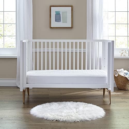 Sealy Baby Cooling Moisture Wicking Crib Mattress Protector Pad 52x28 White