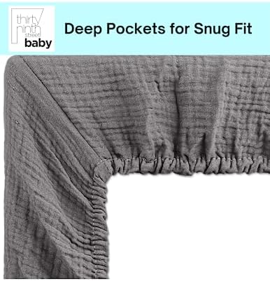 Thirty Ninth Street Baby Extra Soft Muslin Crib Sheet 28x52 1