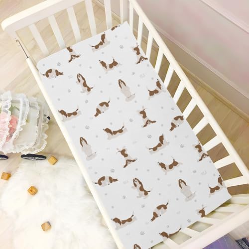 Yoga Dogs Fitted Crib Sheets for Baby Toddler