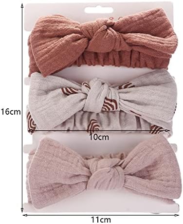 4PCS Baby Girls Headbands with Bows