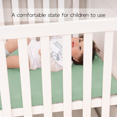 100 Cotton Extra Soft Muslin Crib Sheet Green 28x52