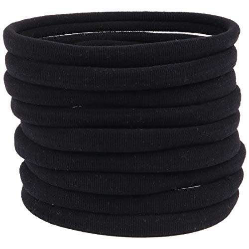 XIMA 40 Pack Black DIY Nylon Headbands for Baby Newborn