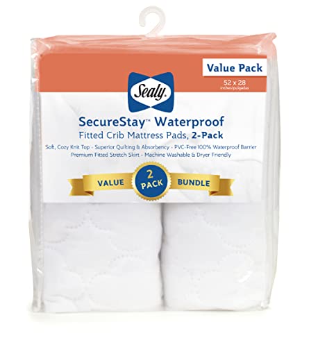 Sealy Baby SecureStay 2-Pack Crib Mattress Protector