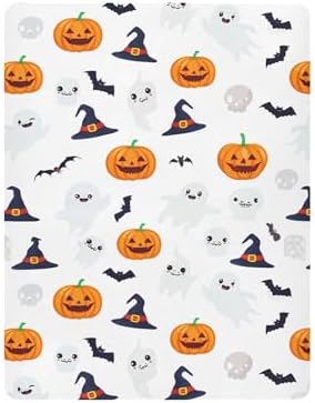 Qilmy Halloween Fitted Crib Sheet Soft Breathable for Baby