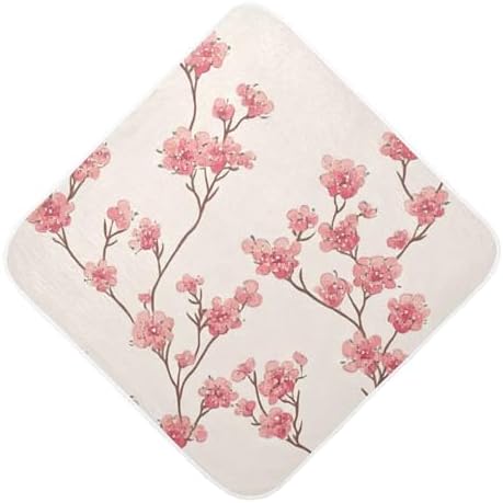 PaChyLuu Small Flowers Baby Hooded Towel 35x35 Inch