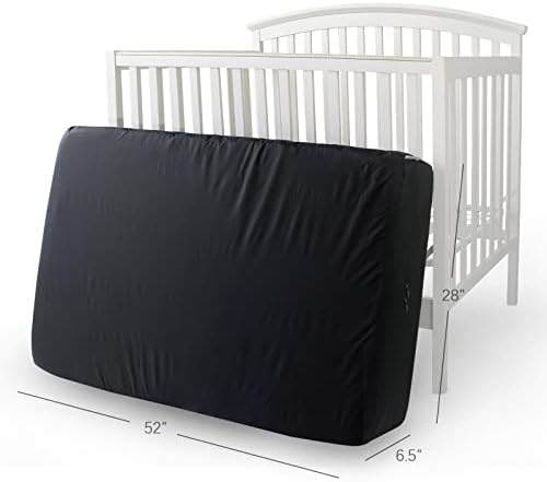 SPRINGSPIRIT Crib Mattress Bag - Waterproof Reusable Heavy Duty Black