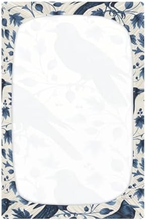 ALAZA Royal Crow Pattern Crib Sheets for Boys Girls 28x52in