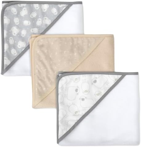 Baby Essentials 6-Piece Hooded Towel Set with Washcloths