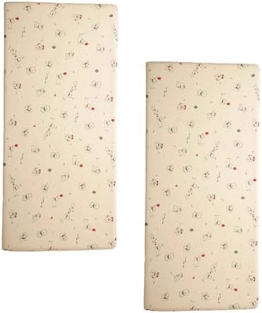 SDY Dog Jersey Crib Sheets 2 Pack Fitted