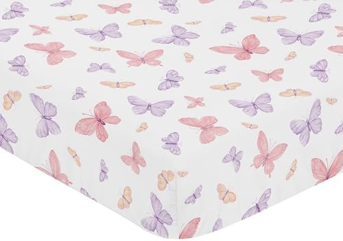 Sweet Jojo Designs Shabby Chic Butterfly Crib Sheet