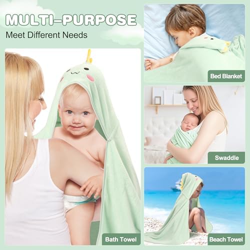 PINNORY Hooded Baby Towels 2 Pack Extra Large 28x55