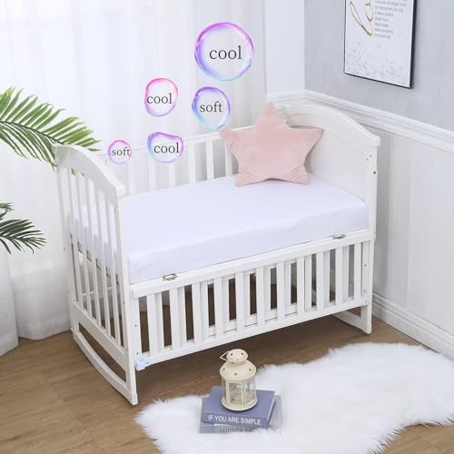 Shunjie Home Bamboo Viscose Crib Sheet 52x288 Inch
