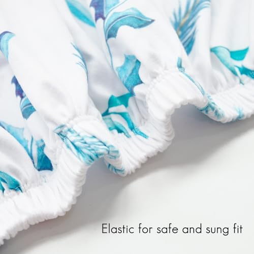 Dormlony Stretchy Fitted Crib Sheet 4 Pack with Bird Pattern
