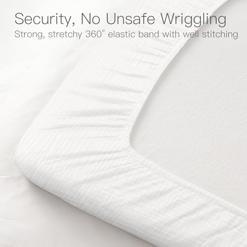 Amrcbb Organic Crib Sheets 2 Pack for Baby Girls Boys