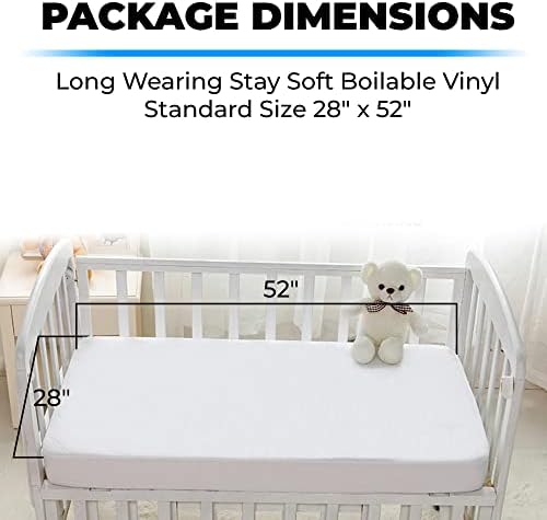 Bistras Deluxe Waterproof Crib Mattress Cover 28x52
