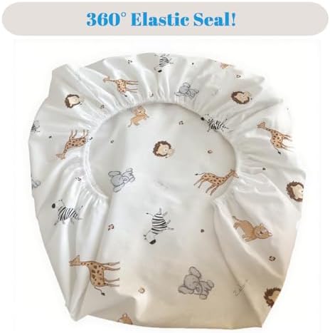 MorroMorn Baby Crib Sheets with Animals Design