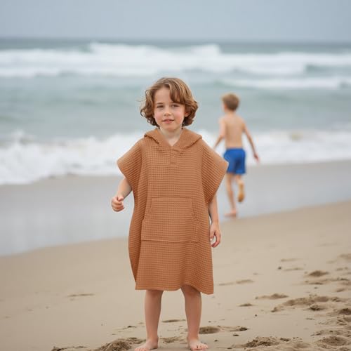 Zamlory Hooded Kids Beach Towel - Soft Poncho for Babies and Toddlers