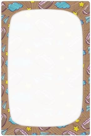 KICPOAY Brown Crib Sheets for Baby Toddler