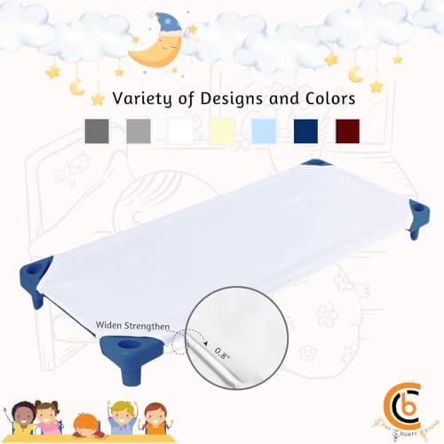 Camp County Beyond Toddler Cot Sheets 22x52 White Pack of 2