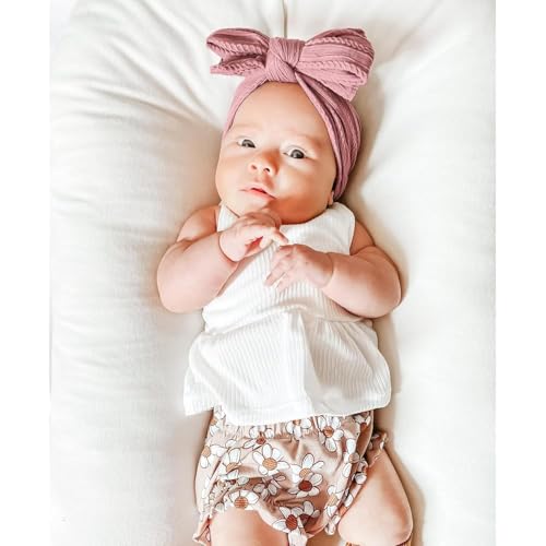 Niceye Handmade Soft Stretchy Baby Headbands with Bows