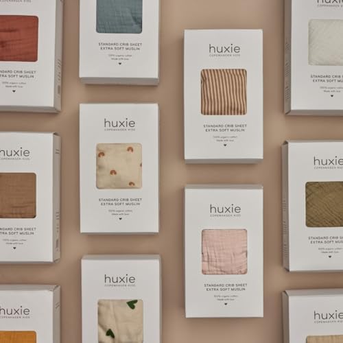 Huxie Organic Cotton Muslin Crib Sheets 28 x 52 2-Pack